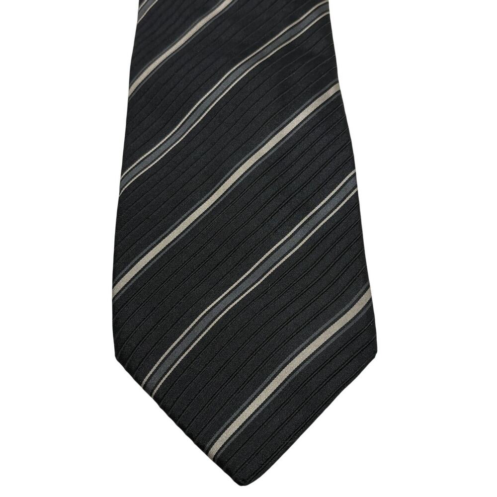 Canali 100% Silk Tie Italy Designer Luxury Stripe Classic Suit Formal Heritage